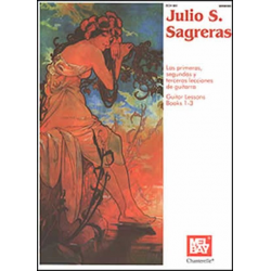 Julio S Sagreras Guitar Lessons Book 1-3 (Book) -Julio S. Sagreras / Arr.Michel Savary