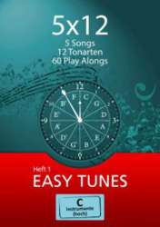 5x12 - Easy Tunes (Heft 1) - C-Instrumente (hoch): Flöte, Oboe - Stewart Burgess