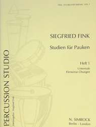 Studien für Pauken 1 - Unterstufe - Siegfried Fink