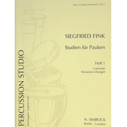 Studien für Pauken 1 - Unterstufe -Siegfried Fink