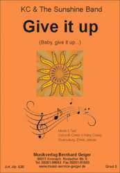 Give it up (KC & the Sunshine Band) -Warren Casey / Arr.Erwin Jahreis