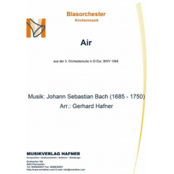 Air - Johann Sebastian Bach / Arr. Gerhard Hafner
