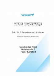 Twin Brothers für 5 Saxofone und 4 Hörner - Roland Kreid