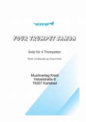 Four Trumpet Samba für 4 Trompeten - Roland Kreid
