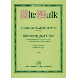 Divertimento Nr. 8 KV 213 -Wolfgang Amadeus Mozart / Arr.Günther Weigelt
