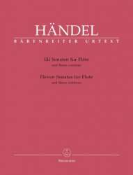 11 Sonaten für Flöte und Bc - Georg Friedrich Händel (George Frederic Handel) / Arr. Hans Peter Schmitz
