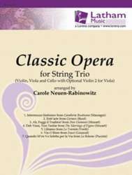 Classic Opera for String Trio - Rabinowitz