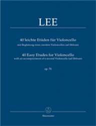 40 leichte Etüden für Violoncello mit Begleitung eines zweiten Violoncello (ad libitum) op. 70 - Sebastian Lee