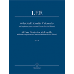 40 leichte Etüden für Violoncello mit Begleitung eines zweiten Violoncello (ad libitum) op. 70 -Sebastian Lee