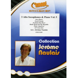 3 Alto Saxophones & Piano Vol. 5 -Jérôme Naulais