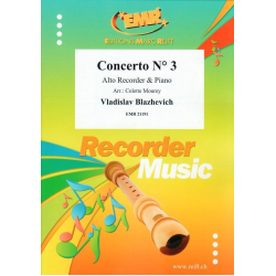 Concerto No. 3 - Vladislav Blazhevich / Arr. Colette Mourey