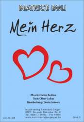 Mein Herz (Beatrice Egli) -Dieter Bohlen / Arr.Erwin Jahreis