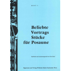 Beliebte Vortragsstücke für Posaune Klavier - Otto Heinl