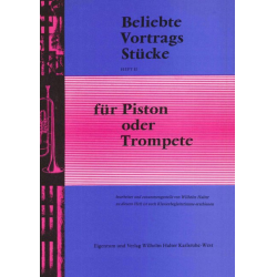 Beliebte Vortragsstücke für Trompete 2 - Klavier - Halter / Arr. Franz Bummerl