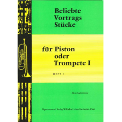 Beliebte Vortragsstücke für Trompete 1 - Klavier - Halter / Arr. Franz Bummerl