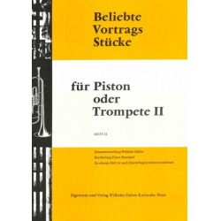 Beliebte Vortragsstücke für Trompete 2 Solostimme 2 - Halter / Arr. Franz Bummerl