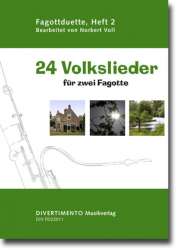 24 Volkslieder für zwei Fagotte - Norbert Voll