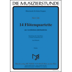 14 Flötenquartette aus verschiedenen Jahrhunderten -Josef Bönisch