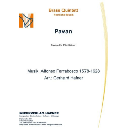 Pavan -Alfonso Ferrabosco / Arr.Gerhard Hafner
