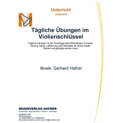 Tägliche Übungen im Violinschlüssel - Gerhard Hafner