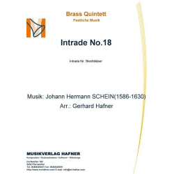 Intrade No.18 -Johann Hermann Schein / Arr.Gerhard Hafner