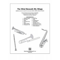 The Wind Beneath My Wings - Instrumental Parts -Larry Henley Jeff Silbar & / Arr.Tom Fettke