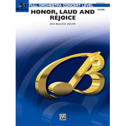 Honor, Laud and Rejoice - Jack Bullock
