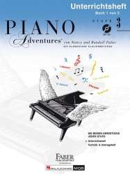 Piano Adventures: Unterrichtsheft 3 (mit CD) -Nancy Faber / Arr.Randall Faber