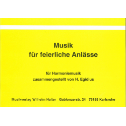 Musik für feierliche Anlässe - 08 1. Altsaxophon Eb -Diverse / Arr.Heinz Egidius