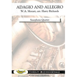 Adagio and Allegro, saxophone quartet - Wolfgang Amadeus Mozart / Arr. Harry Richards
