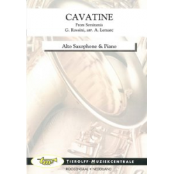 Cavatine (from the opera "Semiramide"), Alto Saxophone and Piano - Gioacchino Rossini / Arr. André Lemarc