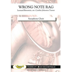 Wrong Note Rag, Saxophone Choir - Leonard Bernstein / Arr. Cynthia Johnston-Turner