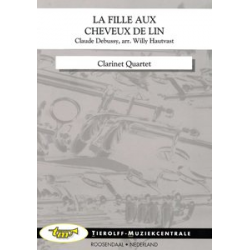 La Fille Aux Ceveux De Lin, Clarinet Quartet - Claude Achille Debussy / Arr. Willy Hautvast