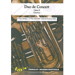 Duo De Concert Opus 8, 1st Part: trompet / 2nd Part: horn F/Eb of bariton/trombone Bb/C en piano - Louis Canivez