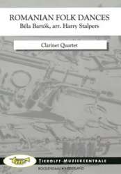 Romanian Folk Dances, Clarinet Quartet -Bela Bartok / Arr.Harry Stalpers