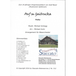 "Auf 'm Gaißrucka" - Michael Schiegg / Arr. Michael Kuhn