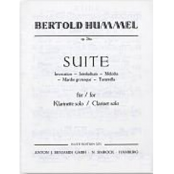 Suite op.26a für Klarinette Solo (1963) -Bertold Hummel