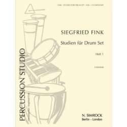 Studien für Drum Set  Heft 1 (Unterstufe) - Siegfried Fink