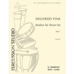 Studien für Drum Set  Heft 1 (Unterstufe) -Siegfried Fink