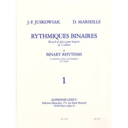 Rhythmiques Binaire für Schlagzeug Heft 1 -Jacques-Francois Juskowiak / Arr.Dominique Marseille