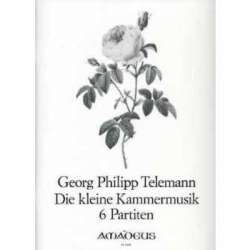 Die kleine Kammermusik - Sechs Partiten für Violine (Oboe, Querflöte, Blockflöte) & BC. -Georg Philipp Telemann / Arr.Willy Hess