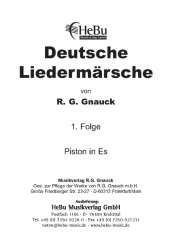 Deutsche Liedermärsche - 1. Folge - 11 Eb-Piston - R. G. Gnauck