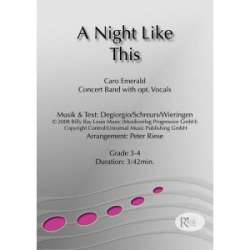 A Night Like This -Jan van Wieringen/Vince Degiorgio/David Schreurs / Arr.Peter Riese