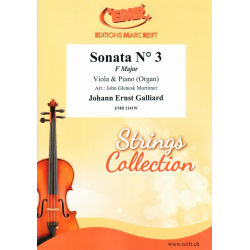 Sonata N° 3 in F Major - Johann Ernst Galliard / Arr. John Glenesk Mortimer