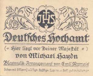 Deutsches Hochamt (Hier liegt vor deiner Majestät) - Johann Michael Haydn / Arr. Emil Rameis