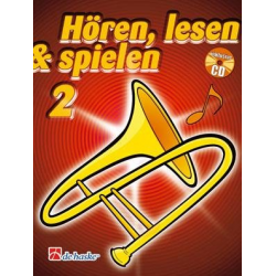 Hören, Lesen & Spielen - Band 2 - Posaune Bb TC - Joop Boerstoel / Arr. Jaap Kastelein