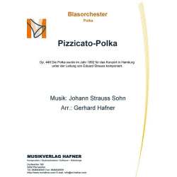 Pizzicato-Polka - Johann Strauß / Strauss (Sohn) / Arr. Gerhard Hafner