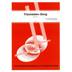 Trizonesien Song - Einzelausgabe Klavier (PVG) - Karl Berbuer / Arr. Edgar Gernet