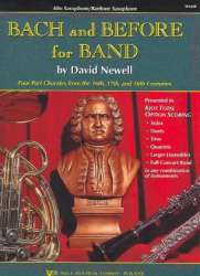 Bach and Before for Band-  Book 1 - Eb Alto Saxophone / Eb Baritone Saxophone -Johann Sebastian Bach / Arr.David Newell