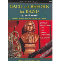 Bach and Before for Band-  Book 1 - Eb Alto Saxophone / Eb Baritone Saxophone -Johann Sebastian Bach / Arr.David Newell